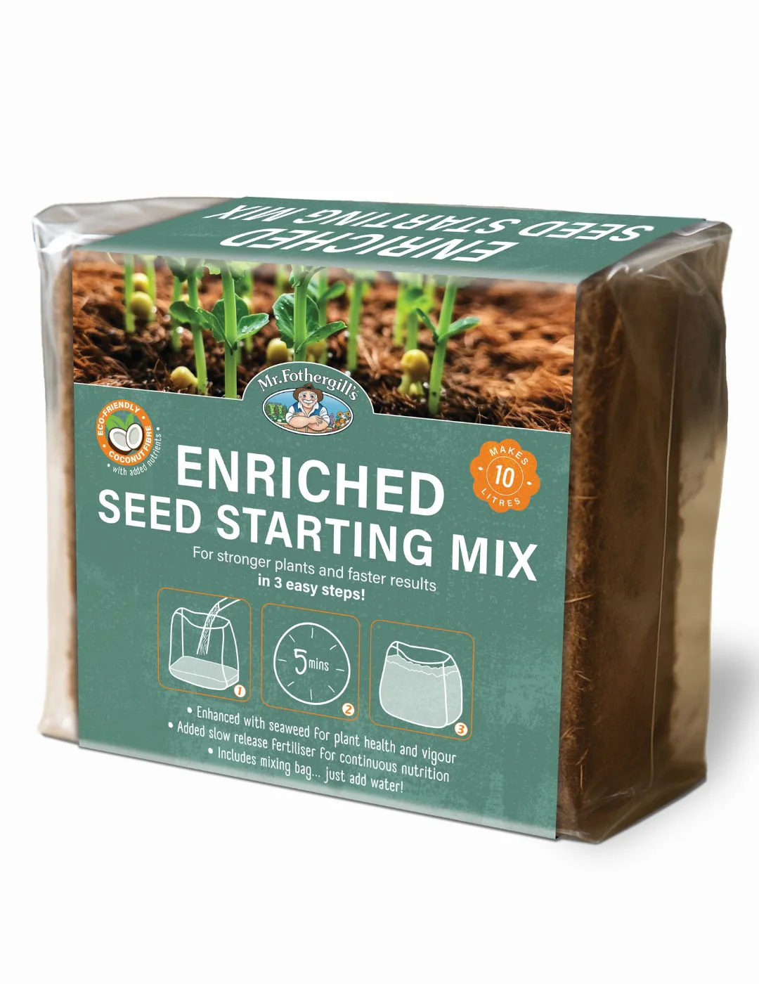 Coco Fibre Enriched Seed Starting Mix 10L - Image 4